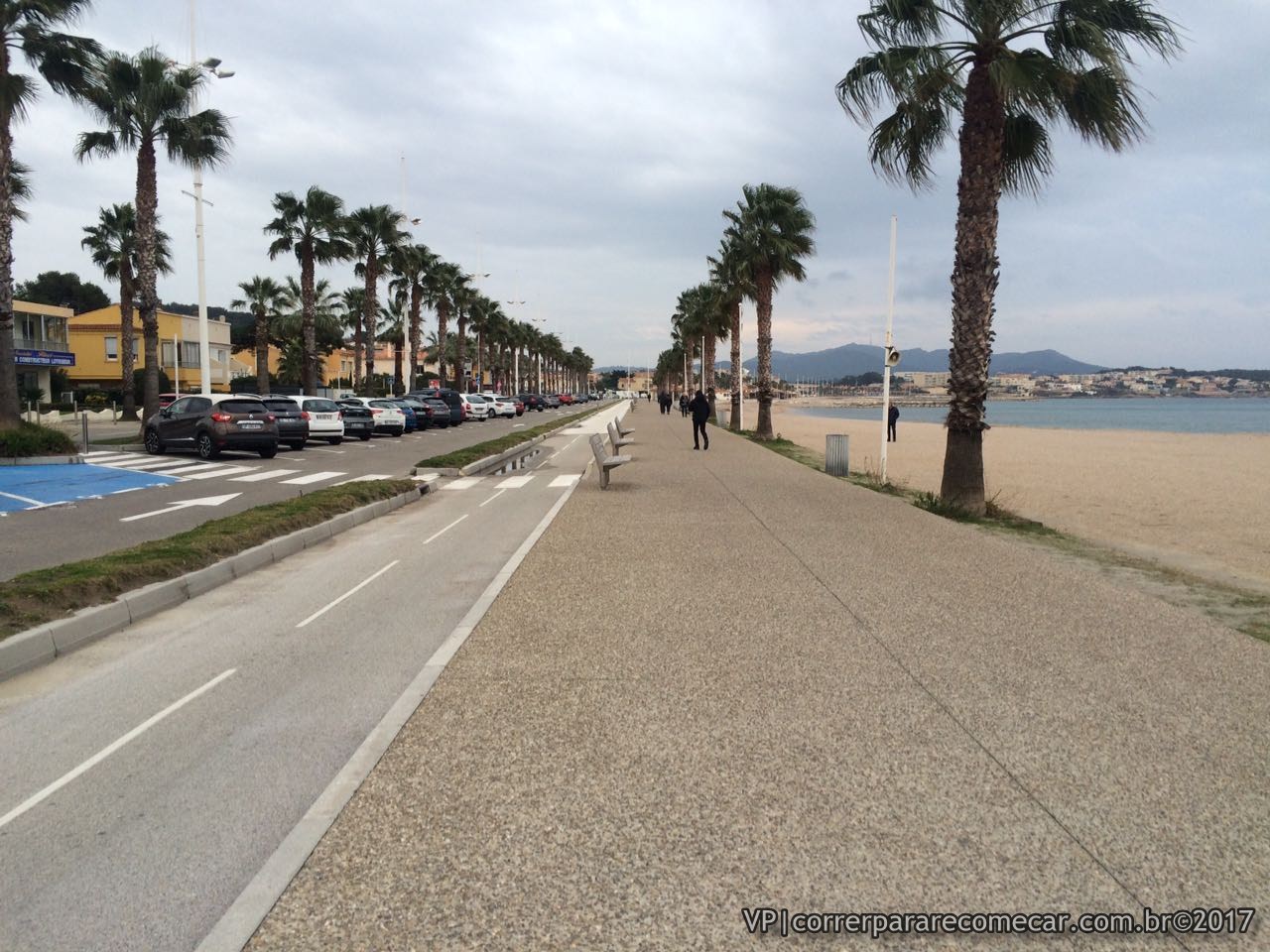 pista de corrida na orla de Sanary sur Mer