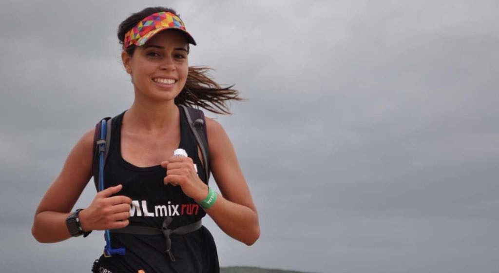 Júlia treina para enfrentar a sua primeira Maratona